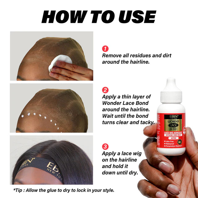 Ebin Lace Bond Waterproof Adhesive Extreme Firm Hold