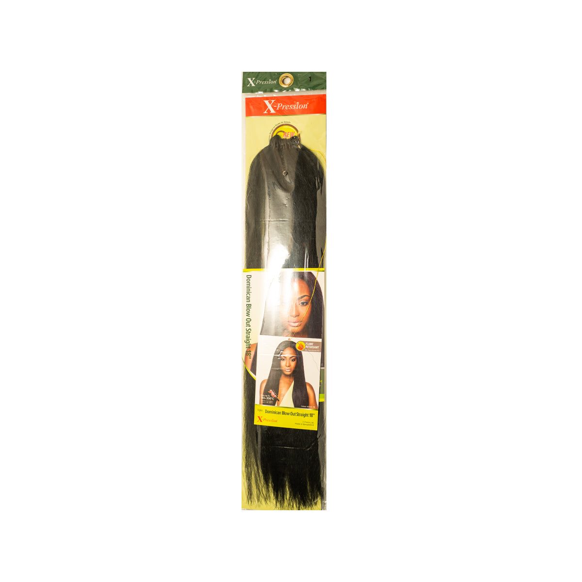 X-Pression Dominican Blow Out Straight 18" Crochet Hair Pre-Looped Braids