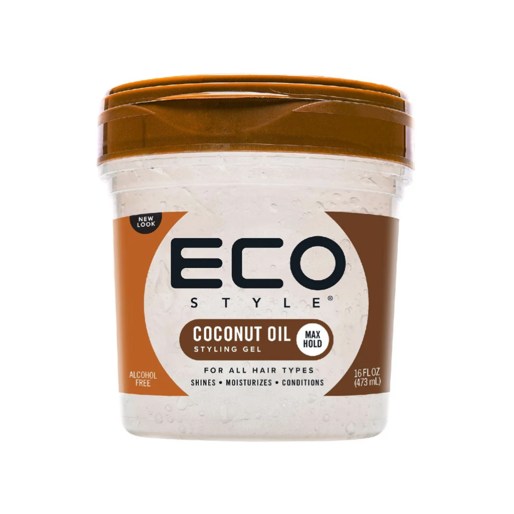 Eco Style Coconut Oil Hair Gel Max Hold Moisturising Shine Styling