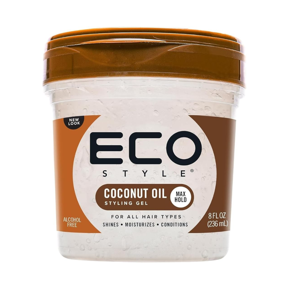 Eco Style Coconut Oil Hair Gel Max Hold Moisturising Shine Styling