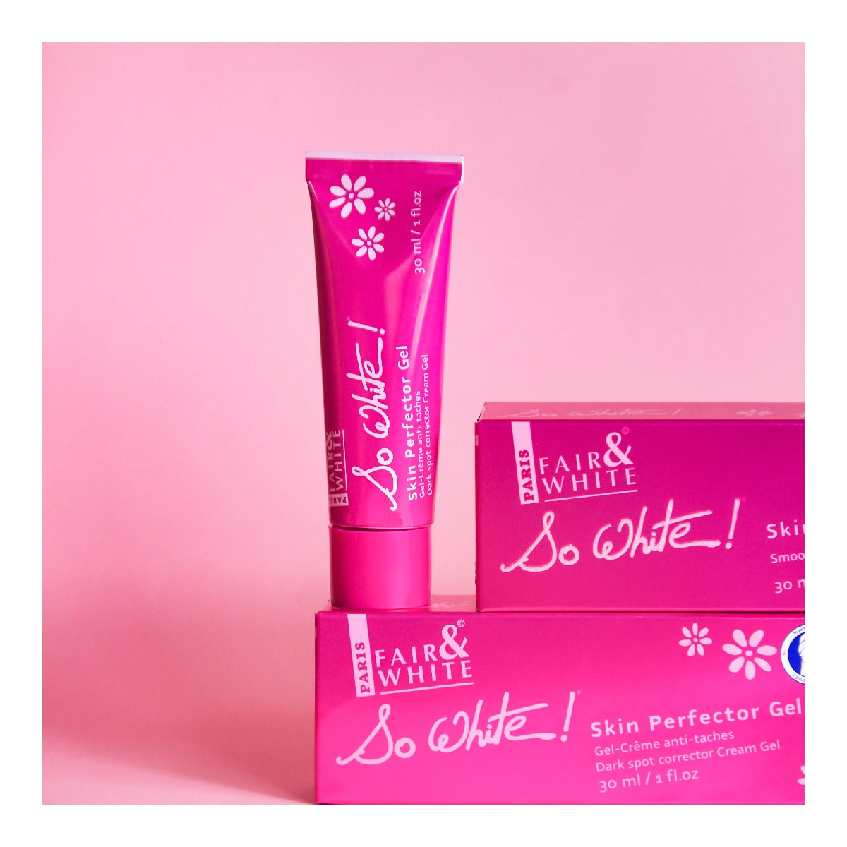 Fair & White So White Skin Perfector Gel 1 oz Brightening Dark Spot Corrector