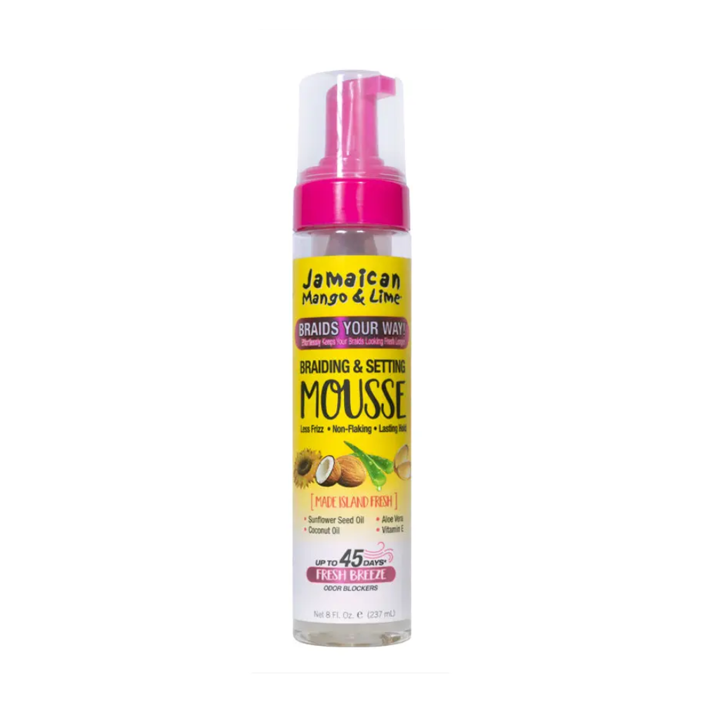 Jamaican Mango & Lime Braiding and Setting Mousse 8oz Braid Maintenance
