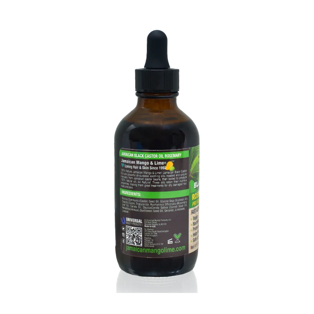 Jamaican Mango & Lime Black Castor Oil Rosemary 4oz – Scalp & Hair Treatment